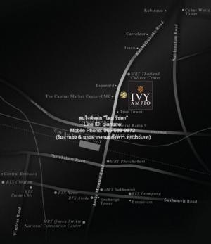ให้เช่าคอนโด ไอวี่ แอมพิโอ รัชดา (Ivy Ampio Ratchada) MRT ศูนย์วัฒนธรรม (ชั้น 27, 44.2 ตร.ม. 1 น 1 น้ำ), ราคา 28,000 บาท/เดือน  ภาพที่ 2